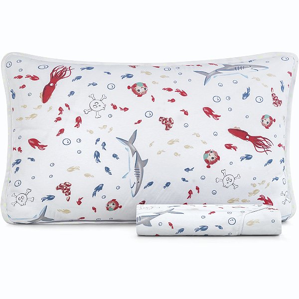 Jogo de Cama Altenburg Nautico Malha 2 Peças Solteiro Branco