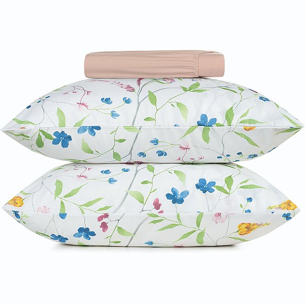 Jogo de Cama Altenburg Amelie TA 3 Peças Queen Branco