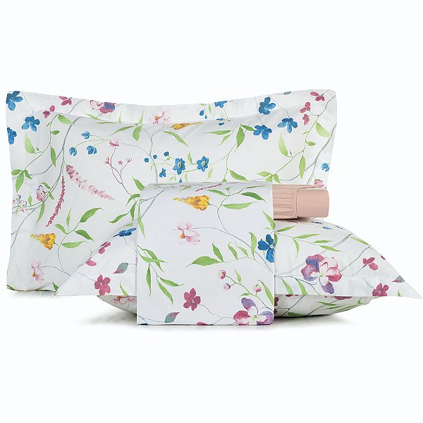Jogo de Cama Altenburg Amelie TA 4 Peças Queen Branco