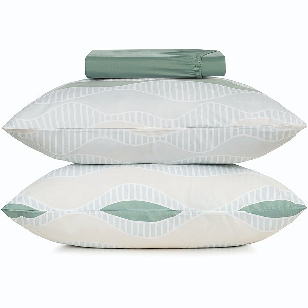 Jogo de Cama Altenburg Laguna TA 3 Peças Queen Verde