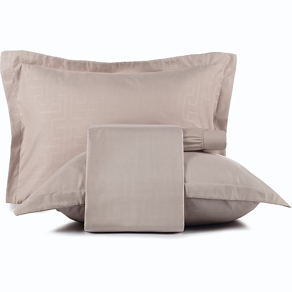 Jogo de Cama Altenburg Labirito TA UW 4 Peças Queen Marrom