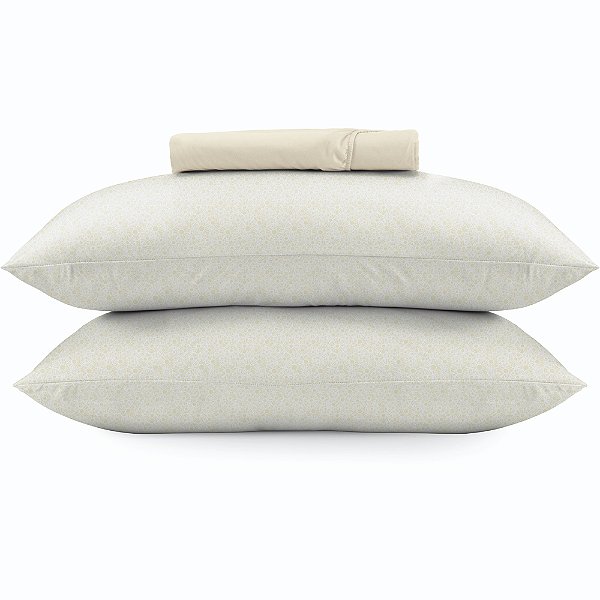 Jogo de Cama Altenburg Bossa 2 Malharia 3 Peças Queen Bege