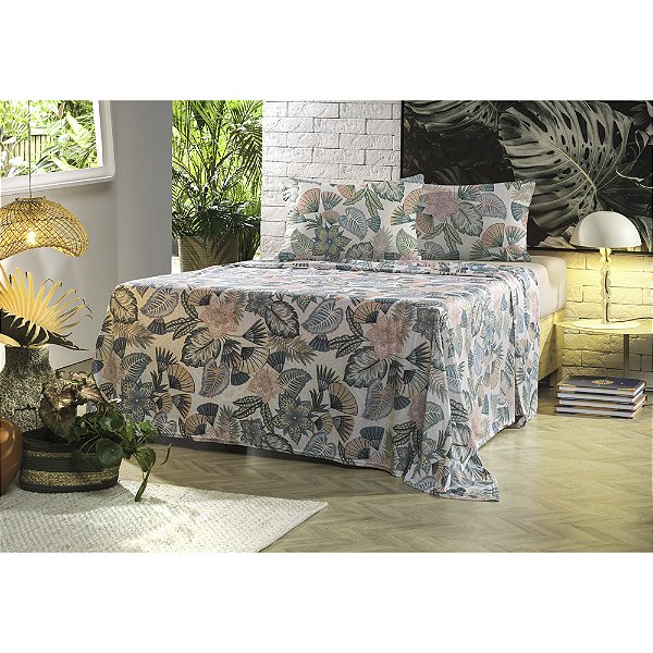 Jogo de Cama Altenburg Borogodo 2 Malharia 4 Peças Queen Beg