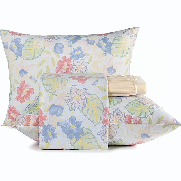 Jogo de Cama Altenburg Borogodo 6 Malharia 4 Peças Queen Lar