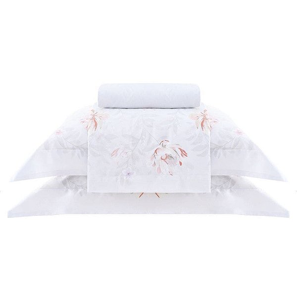 Jogo de Cama Buddemeyer Enchante 200 Fios 4 Peças Queen Bran