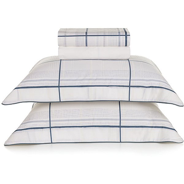 Jogo Cama Karsten Conrado 300 Fios Egypt 4 Peças King Branco