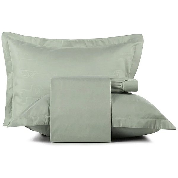 Jogo de Cama Altenburg Ritmo TA UW 4 Peças Casal Verde