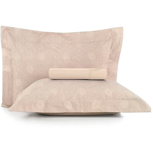 Jogo de Cama Altenburg Miragens 200 Fios 3 Peças Queen Bege