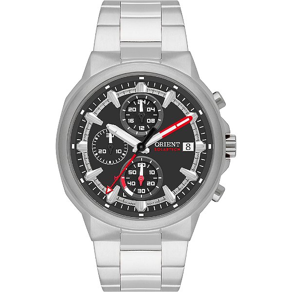 Relógio Orient Solar MBSSC282 P1SX Prata Masculino