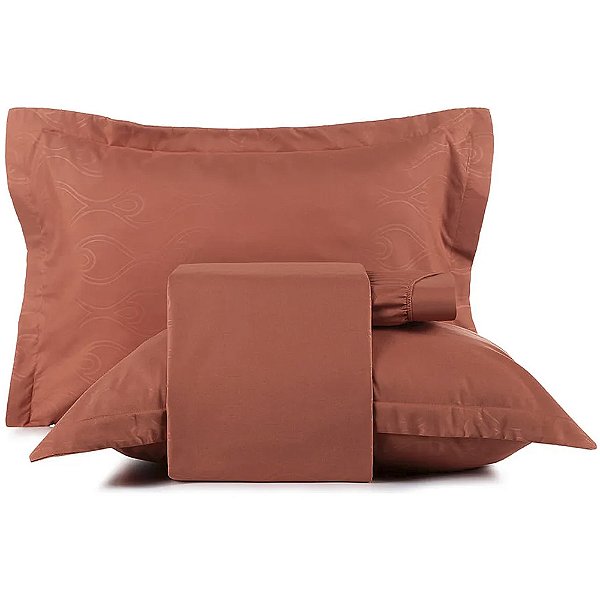 Jogo de Cama Altenburg Terra TA UW 4 Peças Casal Vermelho