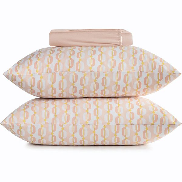 Jogo de Cama Altenburg Bossa Malharia 3 Peças Queen Laranja