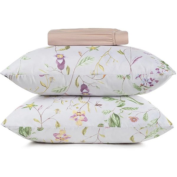 Jogo de Cama Altenburg Floralis TA 3 Peças King Rosa