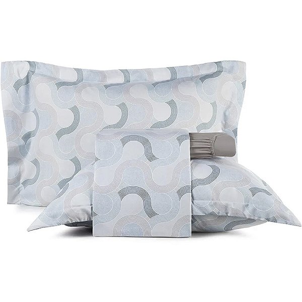 Jogo de Cama Altenburg Online TA 4 Peças King Cinza