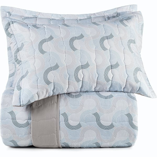 Jogo de Colcha Altenburg Online TA 3 Peças Queen Cinza