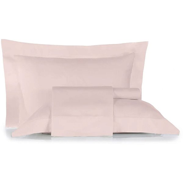 Jogo de Cama Altenburg Lille 200 Fios 4 Peças King Rosa