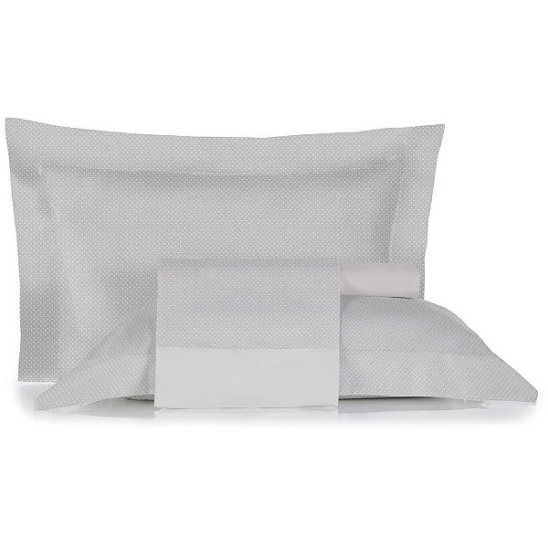 Jogo de Cama Altenburg Inspire 200 Fios 4 Peças King Cinza