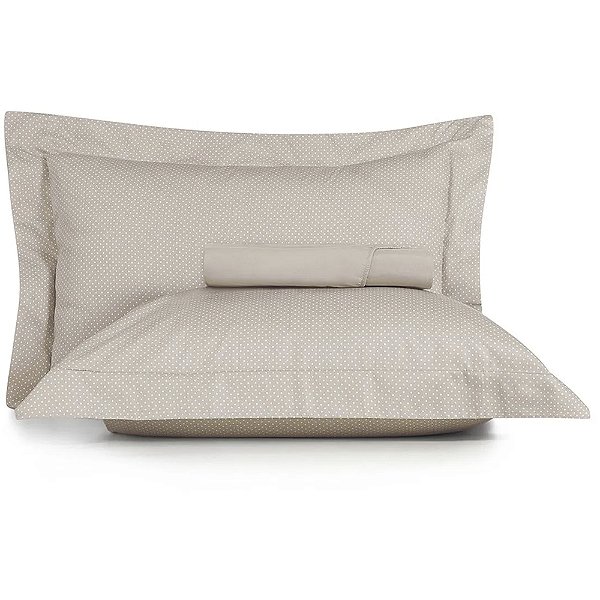 Jogo de Cama Altenburg Inspire 200 Fios 3 Peças Queen Cinza