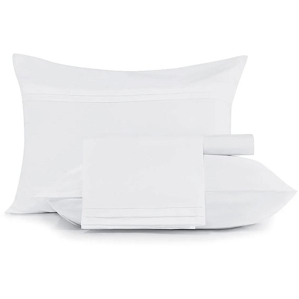 Jogo de Cama Altenburg Classic 200 Fios 4 Peças Queen Branco