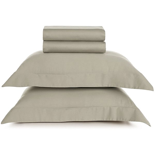 Jogo de Cama Karsten Bossa 300 Fios Egypt 4 Peças Queen Bege