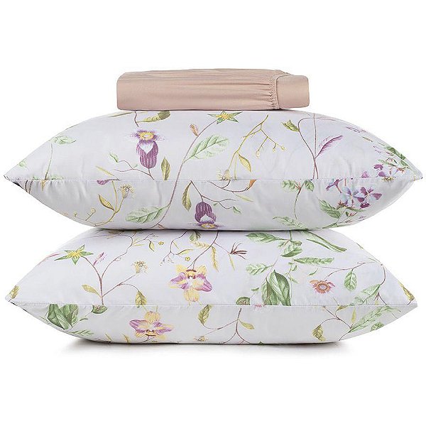 Jogo de Cama Altenburg Floralis TA 3 Peças Queen Rosa