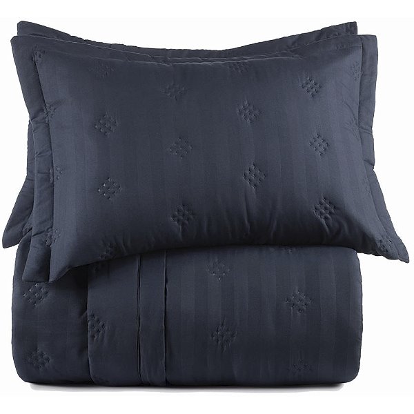 Jogo de Colcha Altenburg Horizonte TA 3 Peças Queen Marinho