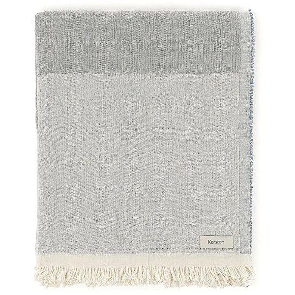 Manta Decorativa Karsten Cassi Azul