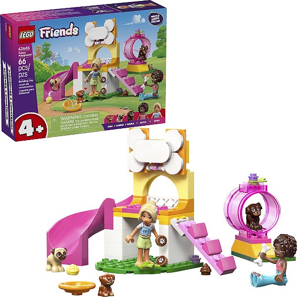 Lego Friends Parquinho dos Cachorrinhos 42665 com 66pcs