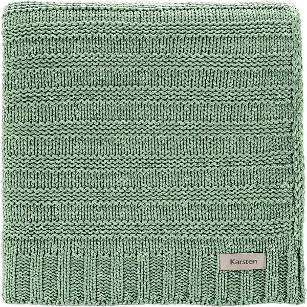 Manta Decorativa Karsten Elana Tricot Verde