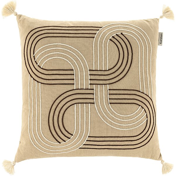 Almofada Karsten Niko Rustic Bege