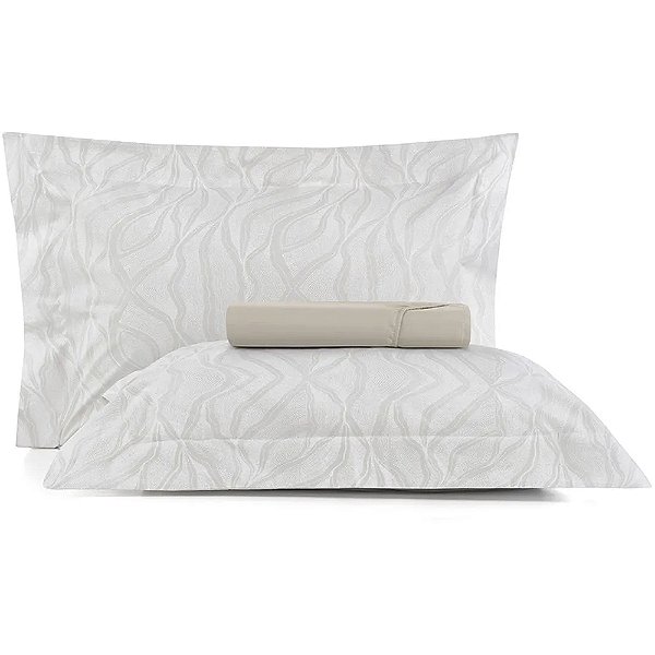 Jogo de Cama Altenburg Dunas Lux 200 Fios 3 Peças Casal Bege