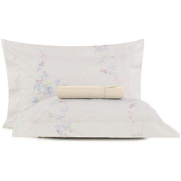 Jogo de Cama Altenburg Campestre 200 Fios 3 Peças Casal Bege