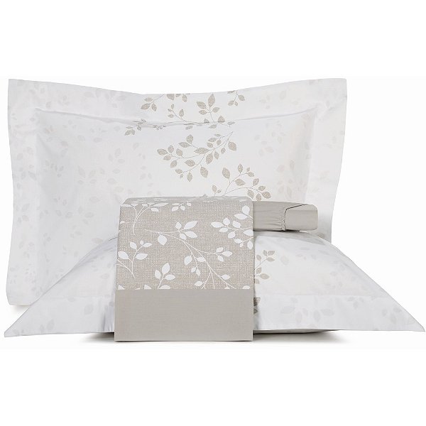 Jogo de Cama Altenburg Petalas 200 Fios 4 Peças Queen Bege