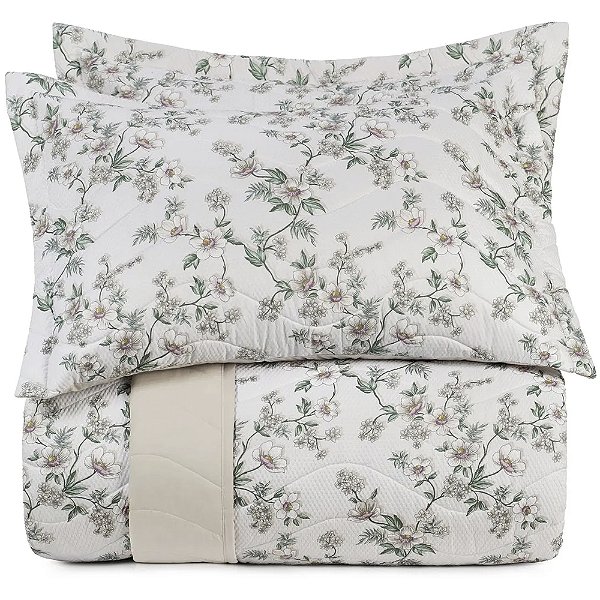 Jogo de Colcha Altenburg Clara Ta 3 Peças Queen Branco