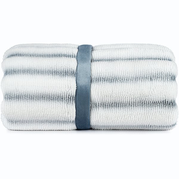 Cobertor Altenburg Ocean Blend Plush Queen Azul