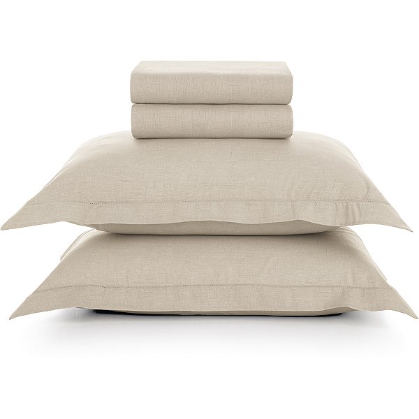 Jogo de Cama Karsten Tesso Confection 4 Peças King Bege