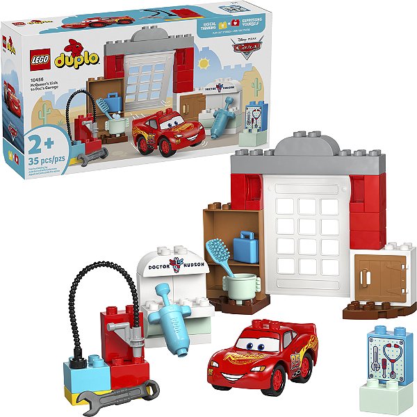 Lego Duplo McQueen na Garagem do Doc 10459 com 35pcs