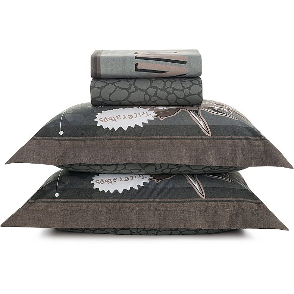 Jogo de Cama Karsten T Rex 200 Fios 4 Peças Casal Verde