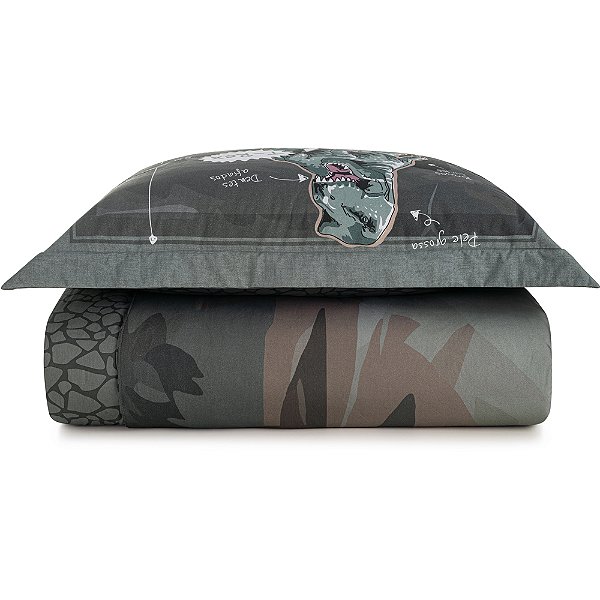 Jogo de Colcha Karsten T Rex 200 Fios 2 Peças Solteiro Verde