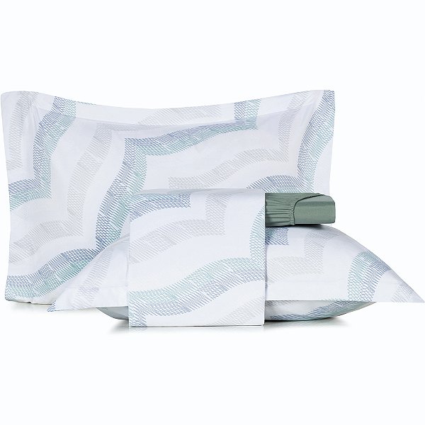 Jogo de Cama Altenburg Marine Ta 4 Peças Casal Verde