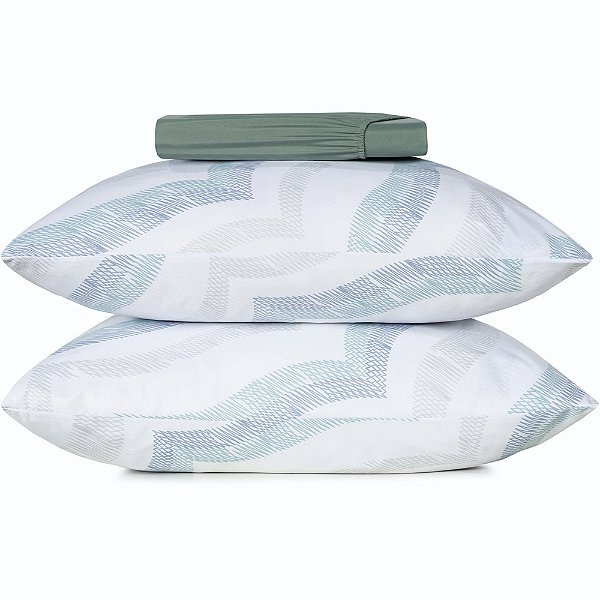 Jogo de Cama Altenburg Marine Ta 3 Peças Queen Verde