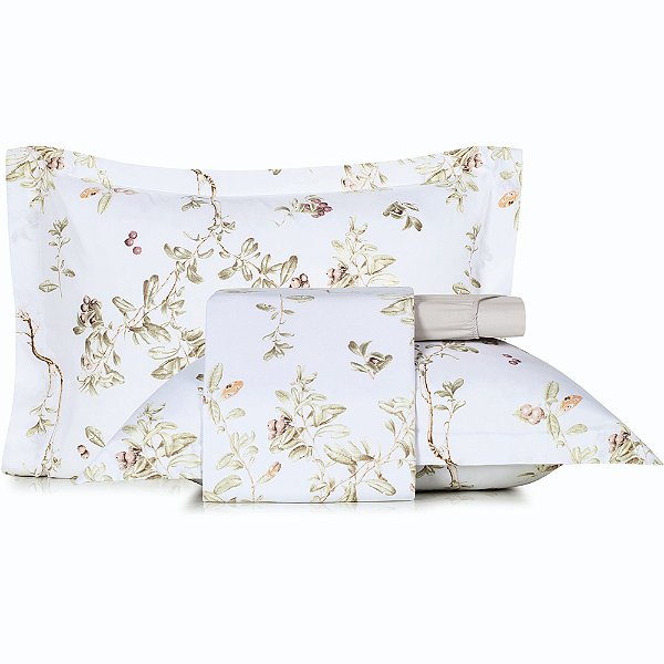 Jogo de Cama Altenburg Guarana Ta 4 Peças Queen Branco