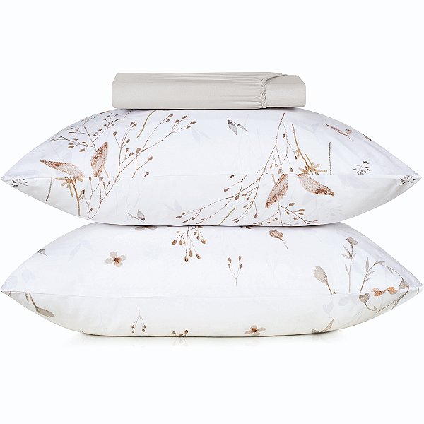 Jogo de Cama Altenburg Golden Ta 3 Peças Queen Bege