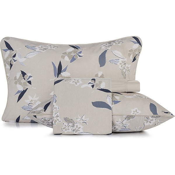 Jogo de Cama Altenburg Kyoto Malha 4 Peças Queen Bege