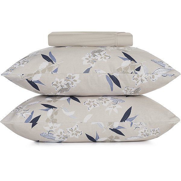 Jogo de Cama Altenburg Kyoto Malha 3 Peças Queen Bege