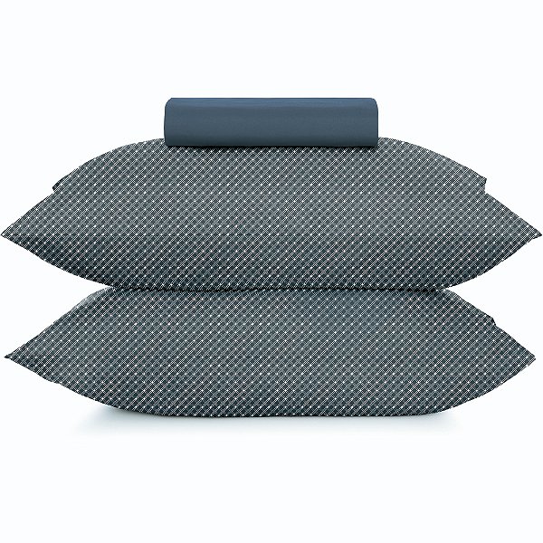 Jogo de Cama Altenburg Slim Ta 3 Peças King Marinho