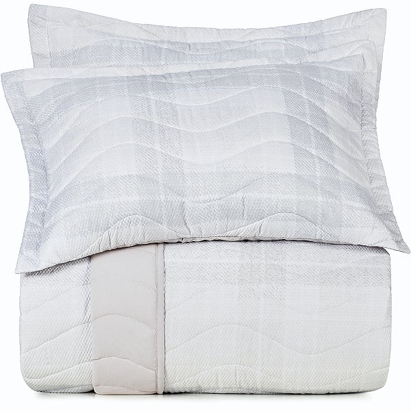 Jogo de Colcha Altenburg Nexus Ta 3 Peças Queen Cinza