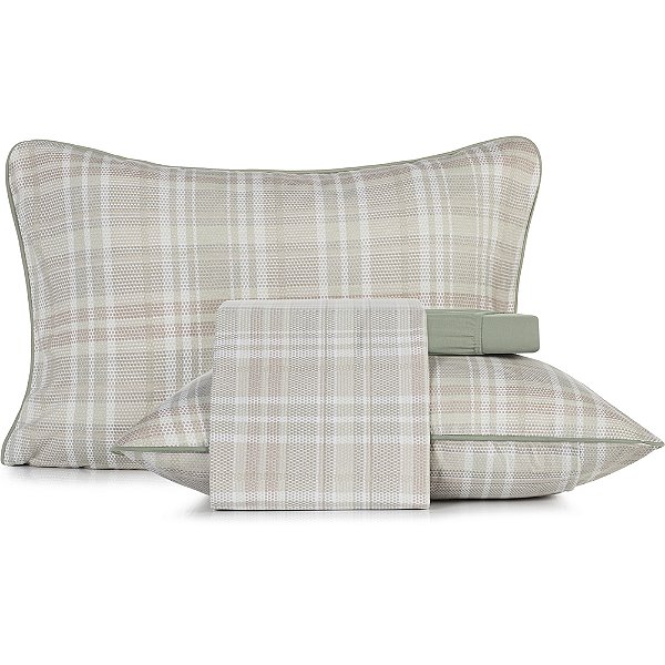 Jogo de Cama Altenburg Marea Malha 4 Peças King Verde