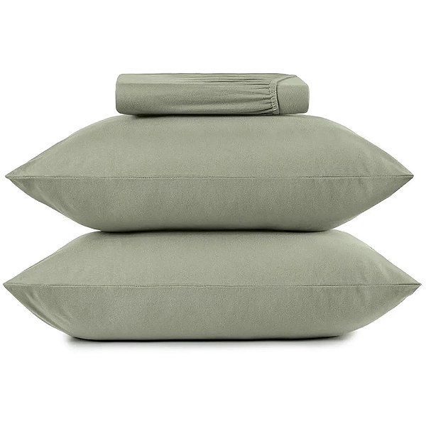 Jogo de Cama Altenburg Bond Malha 3 Peças King Verde