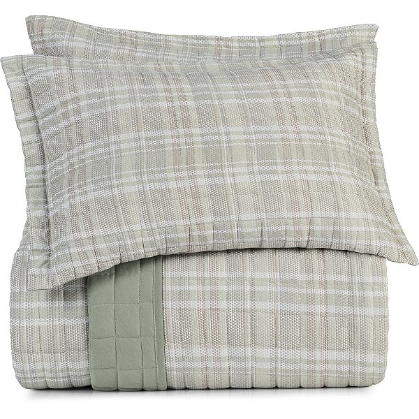 Jogo de Colcha Altenburg Marea Malha 3 Peças Casal Verde