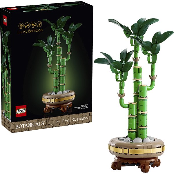 Lego Botanicals Bambu da Sorte 10344 com 325 Peças